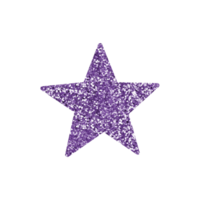 étoile scintillante violette png