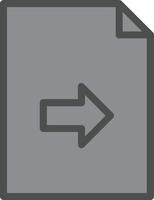 File Export Vector Icon Design