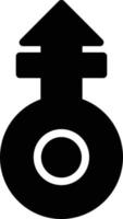 Mars Stroke V Vector Icon Design