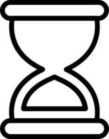 Hourglass End Vector Icon Design