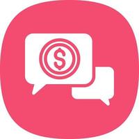 Comments Dollar Vector Icon Design