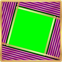 Abstract lines with green screen Chroma Key for transparency background. vector