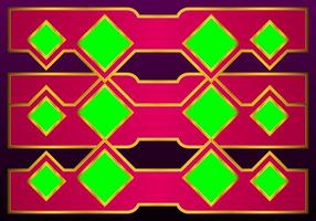 Banner abstract with red and gold, greenscreen video, ect. vector
