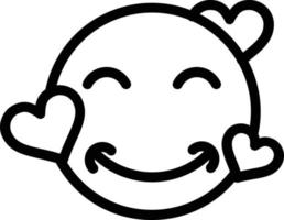 Grin Hearts Vector Icon Design