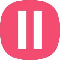 Pause Vector Icon Design