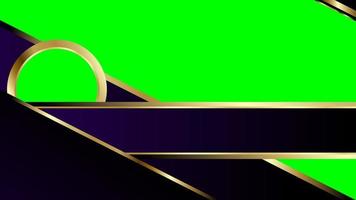 Abstract frames with green screen Chroma Key for transparency background video. vector