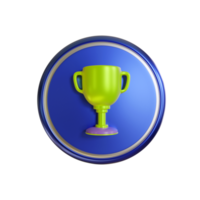 3d trophy icon for your websites png