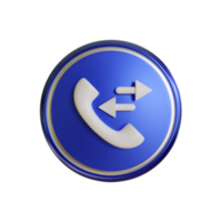 3d receive call icon for your websites png