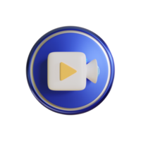 3d video camera icon for your websites png