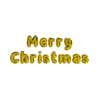 3d merry Christmas text for your website png