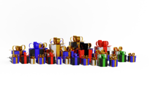 3D-Geschenkbox für frohe Weihnachten png