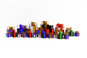 3d regalo scatola per allegro Natale png