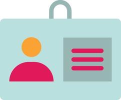 Id Badge Vector Icon Design