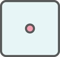 Dice One Vector Icon Design