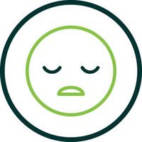 Frown Open Vector Icon Design