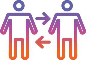 People Arrows Vector Icon Design