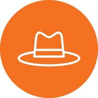 Hat Cowboy Side Vector Icon Design