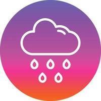 diseño de icono de vector de lluvia de nubes