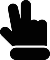 Hand Peace Vector Icon Design