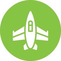 Fighter Jet Vector Icon Design