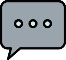 Comment Dots Vector Icon Design