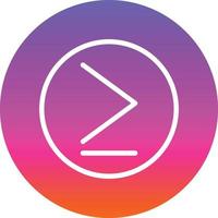 Greater Than Vector Icon Design