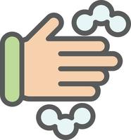 Hands Wash Vector Icon Design