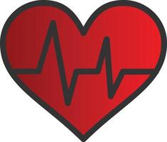 diseño de icono de vector de latido del corazón
