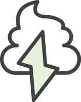 Poo Storm Vector Icon Design