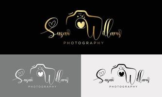 Camera photography logo icon vector template