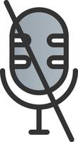 Microphone Alt Slash Vector Icon Design