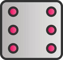 Dice Six Vector Icon Design