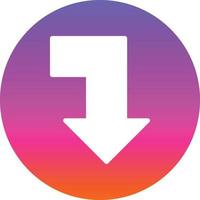 Level Down Alt Vector Icon Design