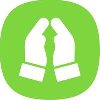 Praying Hands Vector Icon Design