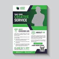 Business promotion and creative flyer template vector