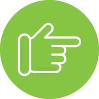 Hand Point Right Vector Icon Design