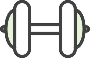 Dumbbell Vector Icon Design