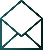 Envelope Open Vector Icon Design