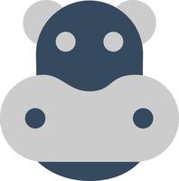 Hippo Vector Icon Design