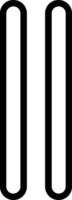 Grip Lines Vertical Vector Icon Design