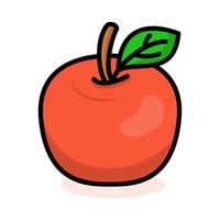 Flat illustration on a theme apple vector