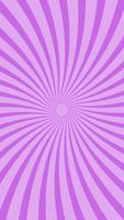 Pop Art background with radial lines. Vertical video. Motion graphics video