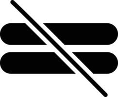 Not Equal Vector Icon Design