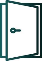 Door Open Vector Icon Design