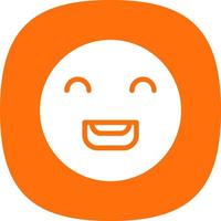 Laugh Beam Vector Icon Design