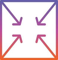 Compress Arrows Alt Vector Icon Design
