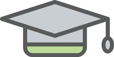 Graduation Cap Vector Icon Design