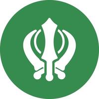 Khanda Vector Icon Design