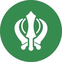 Khanda Vector Icon Design