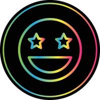 Grin Stars Vector Icon Design